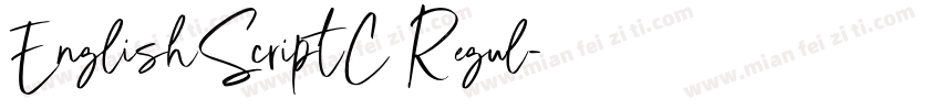 EnglishScriptC Regul字体转换